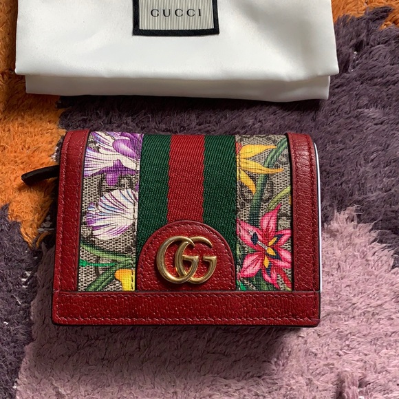 Gucci Ophidia Flora Card Case Wallet - Picture 2 of 5
